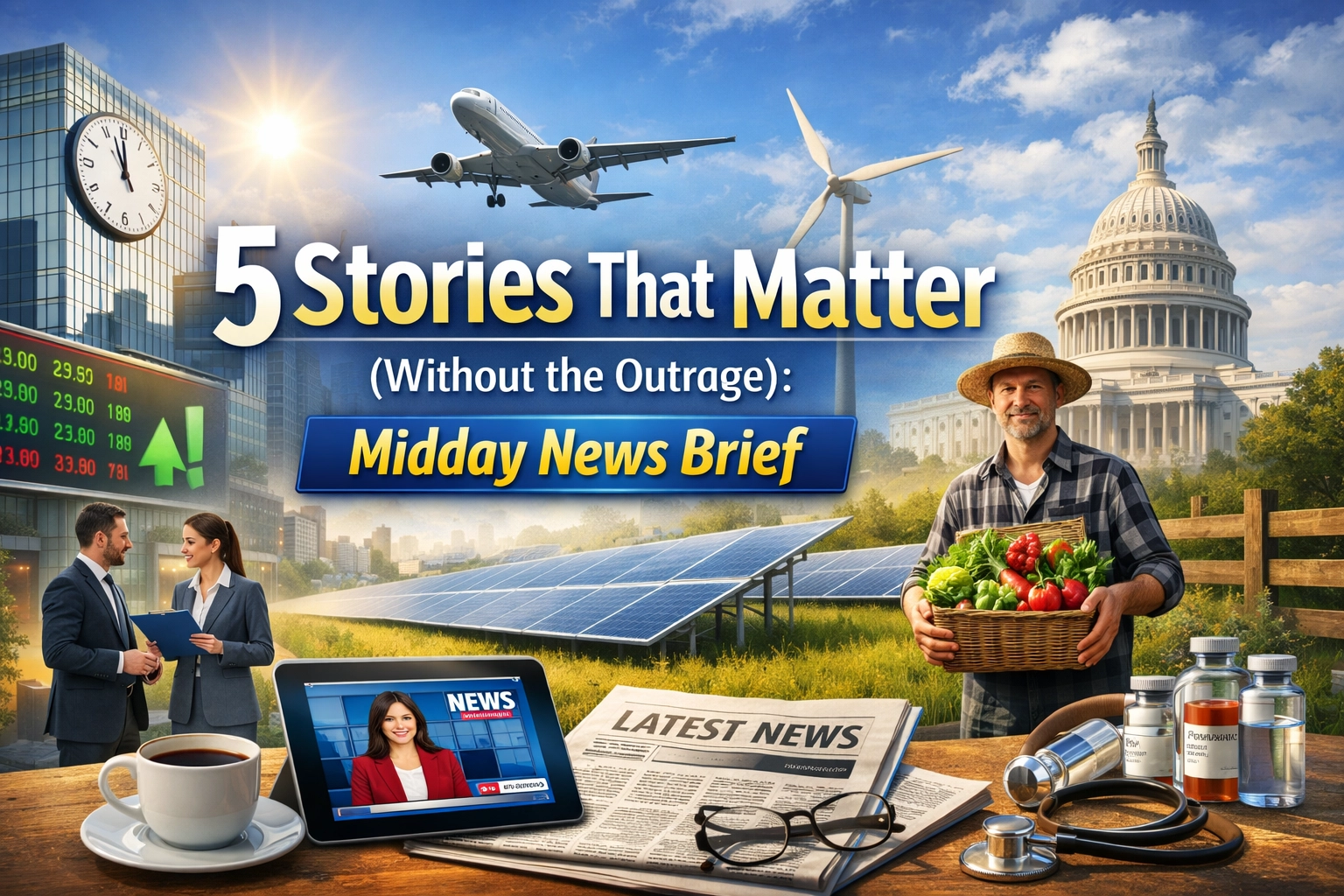 [HERO] 5 Stories That Matter (Without the Outrage): Midday News Brief