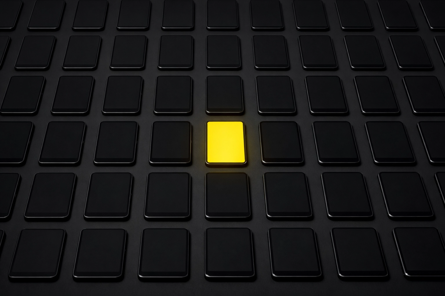 A grid of smartphones illustrating how high-volume content strategies help Bunbury brands stand out on social media.