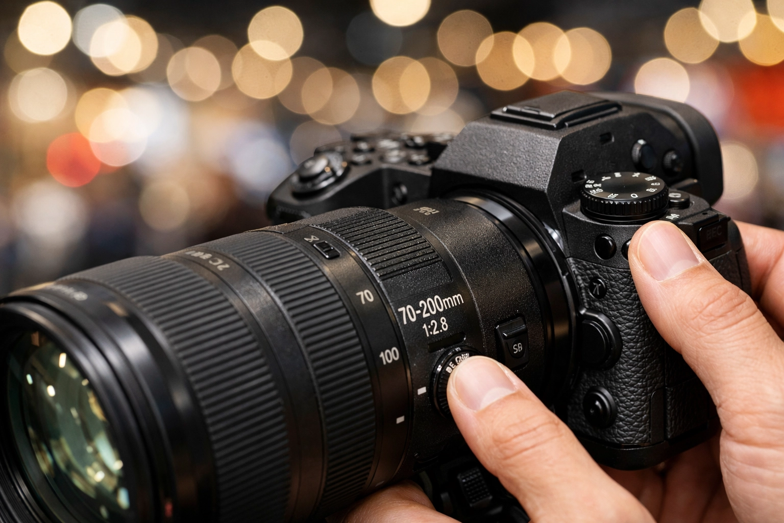 Corporate event photographer Miami using professional camera gear for high-end product photography.