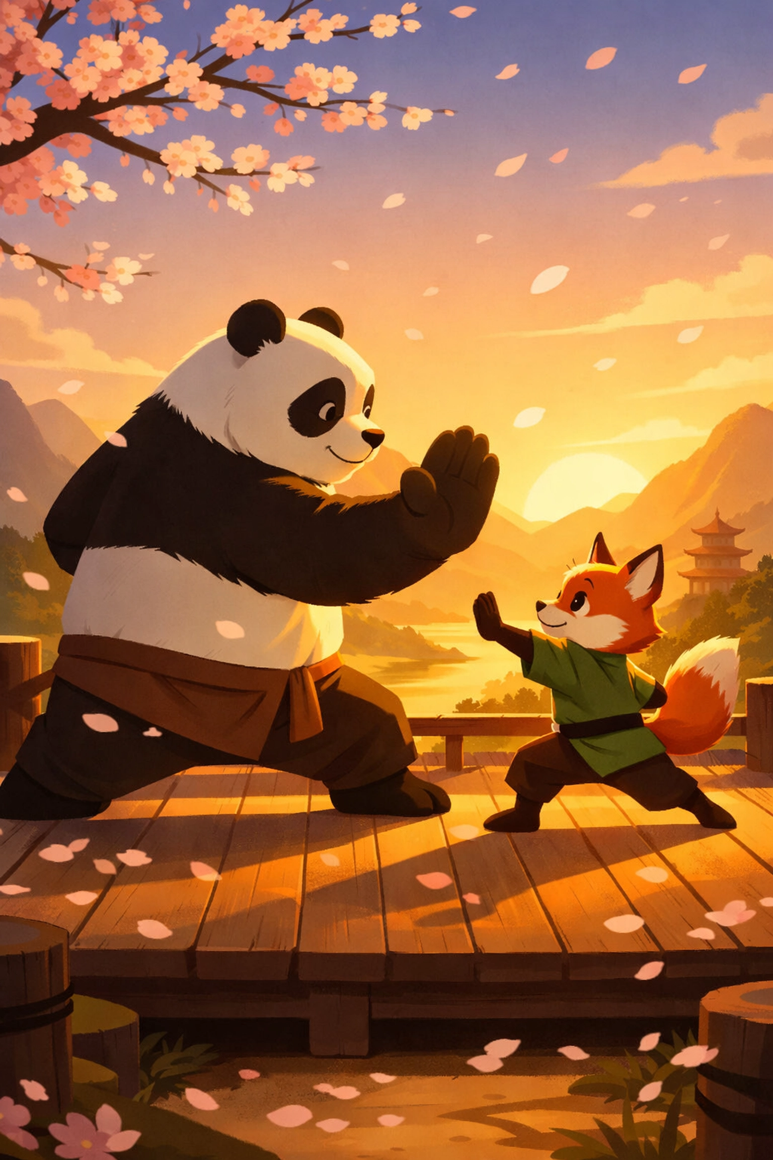 Po mentoring Zhen in Kung Fu Panda 4, illustrating legacy and discipleship themes