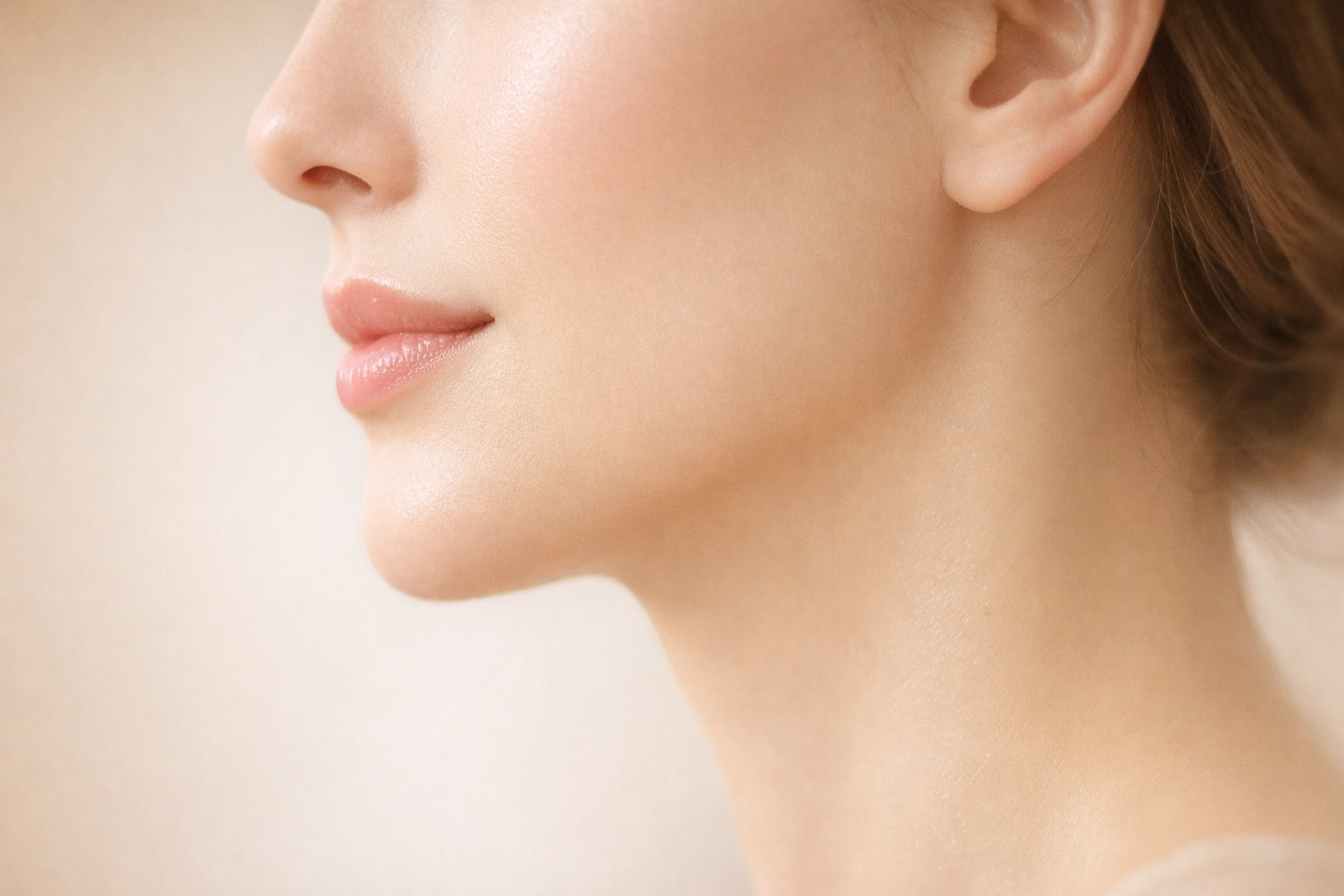 Natural looking fillers providing subtle lip enhancement and a refreshed facial profile.