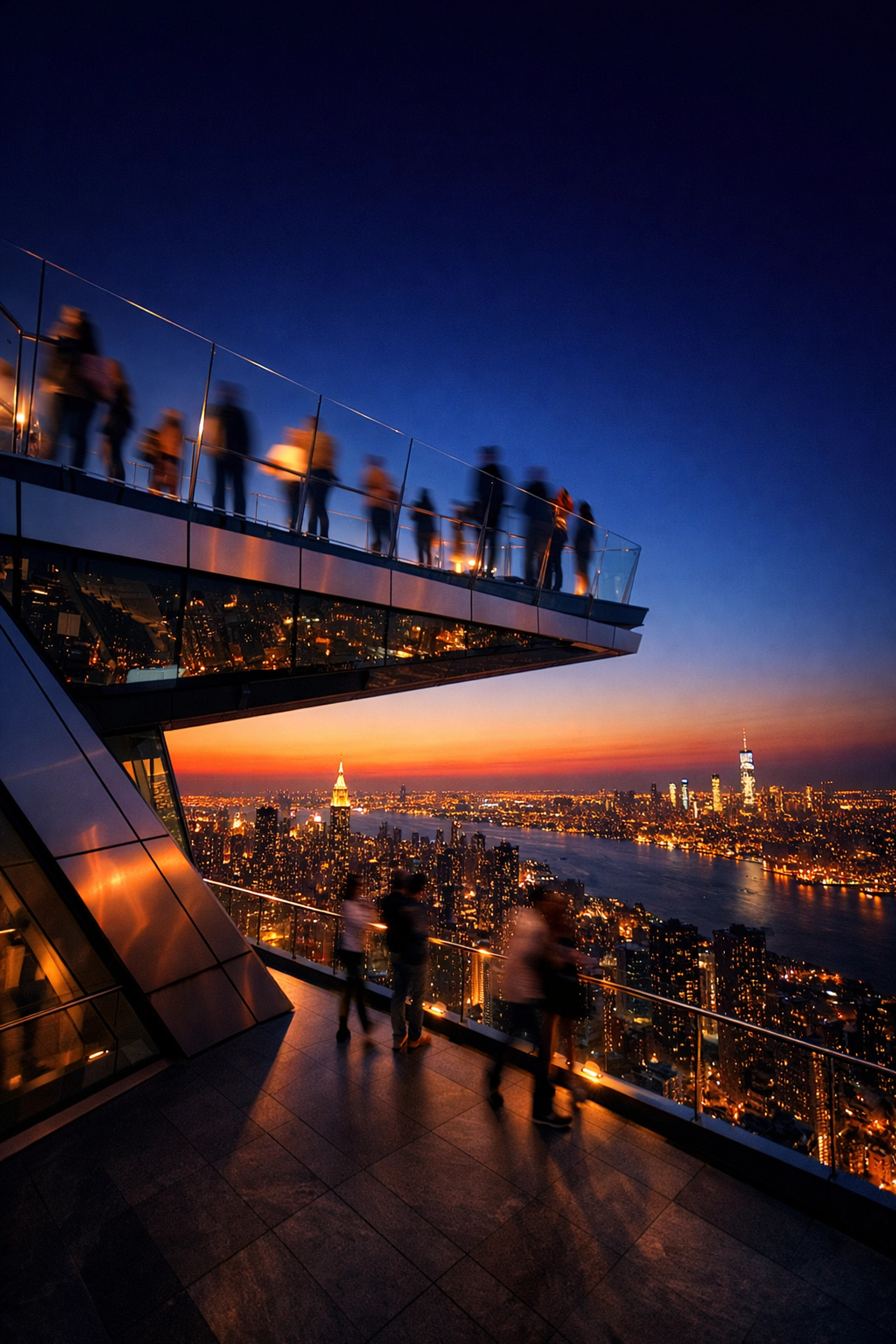 The Ultimate Guide to Travel Photography: Everything You Need to Succeed in 2026 2 Stunning long-exposure of New York City's The Edge at dusk, one of the best photography locations for cityscapes.