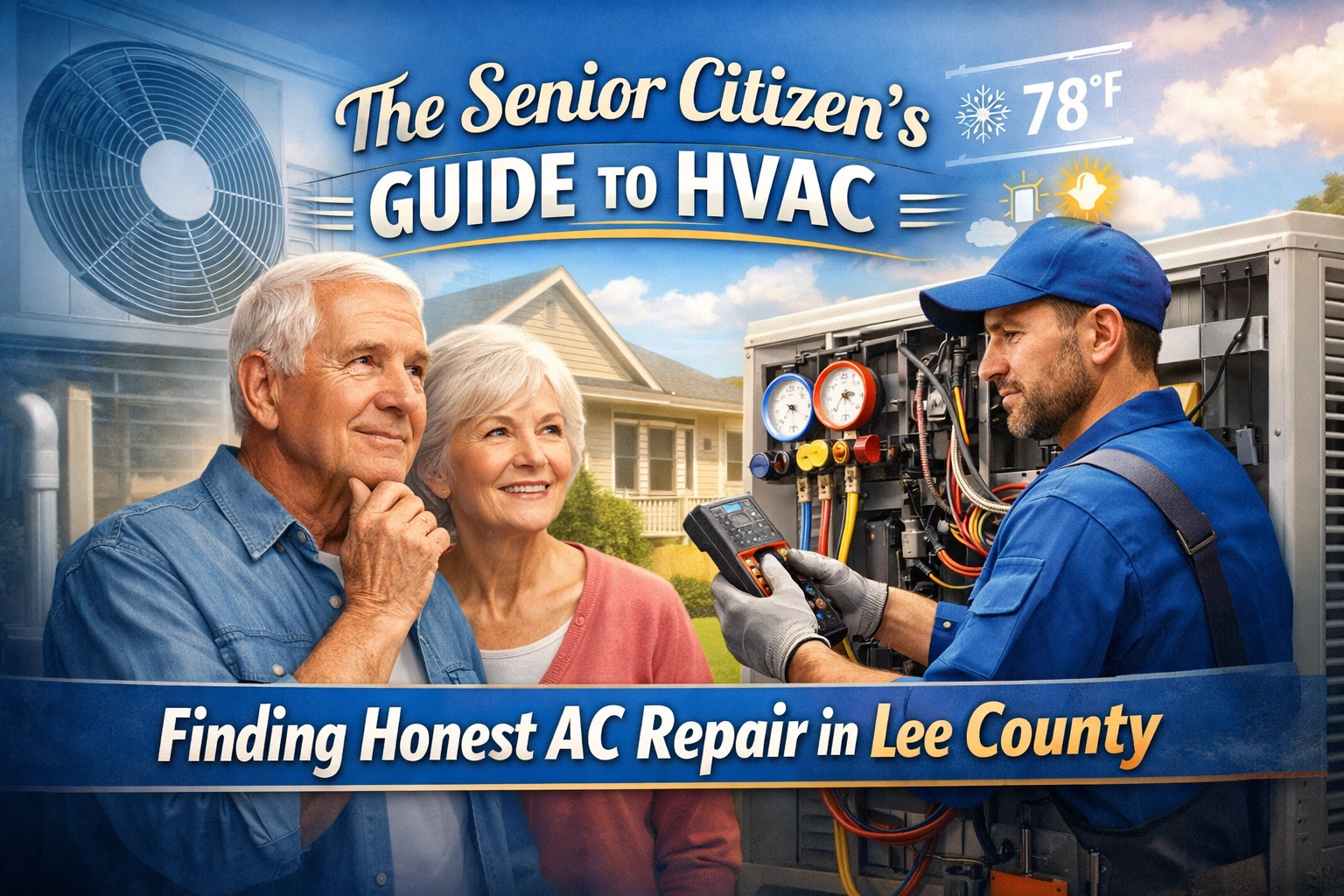 [HERO] The Senior Citizen’s Guide to HVAC: Finding Honest AC Repair in Lee County