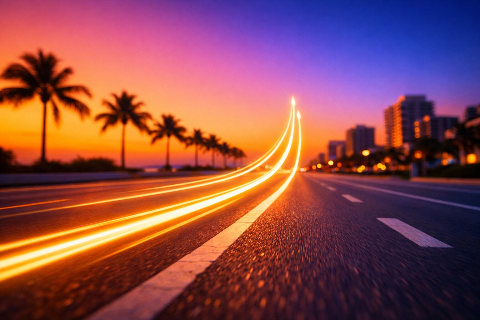 Sunset boulevard in Hollywood FL symbolizing a high-ticket coaching business growth roadmap.