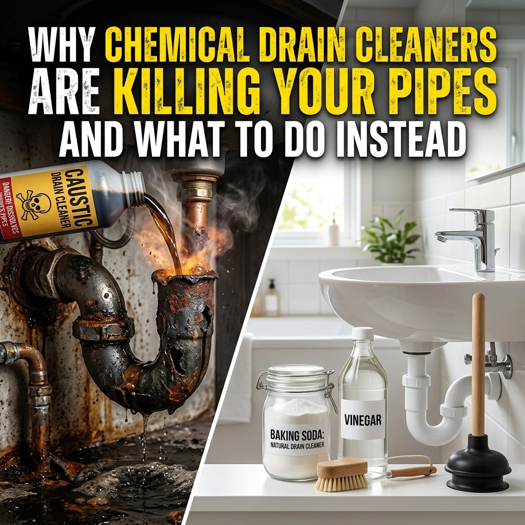 [HERO] Why Chemical Drain Cleaners Are Killing Your Pipes (And What to Do Instead)