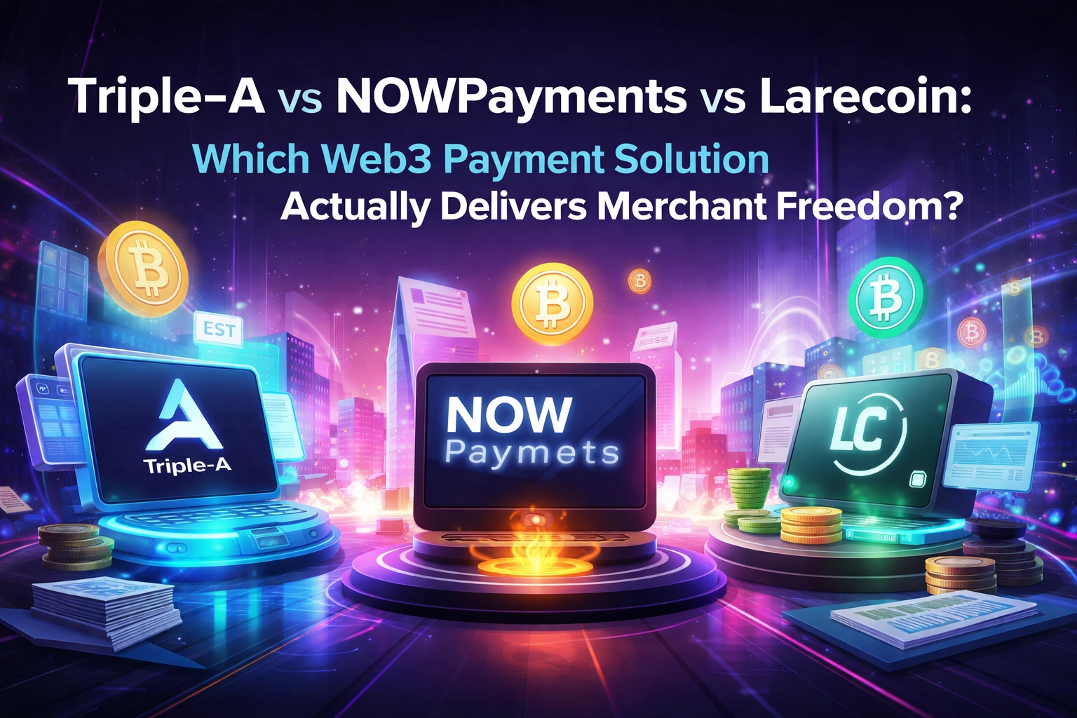 [HERO] Triple-A vs NOWPayments vs Larecoin: Which Web3 Payment Solution Actually Delivers Merchant Freedom?