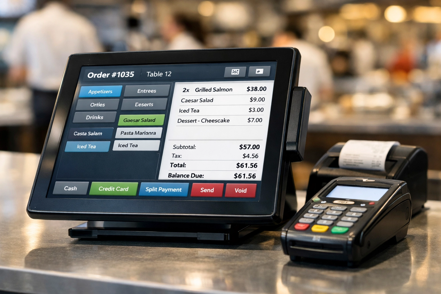 Modern restaurant POS system for accurate billing and payment processing
