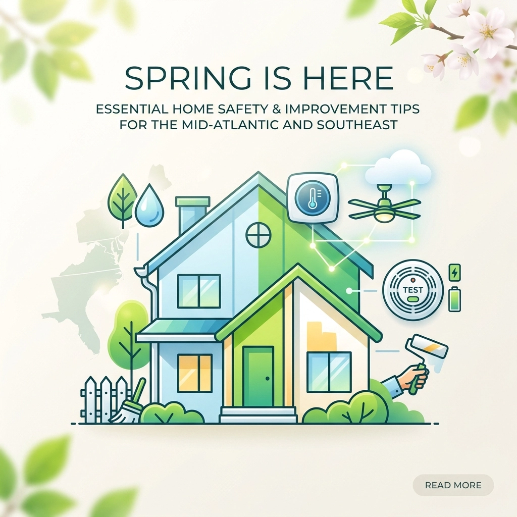 Spring is Here: Essential Home Safety and Improvement Tips for the Mid-Atlantic and Southeast