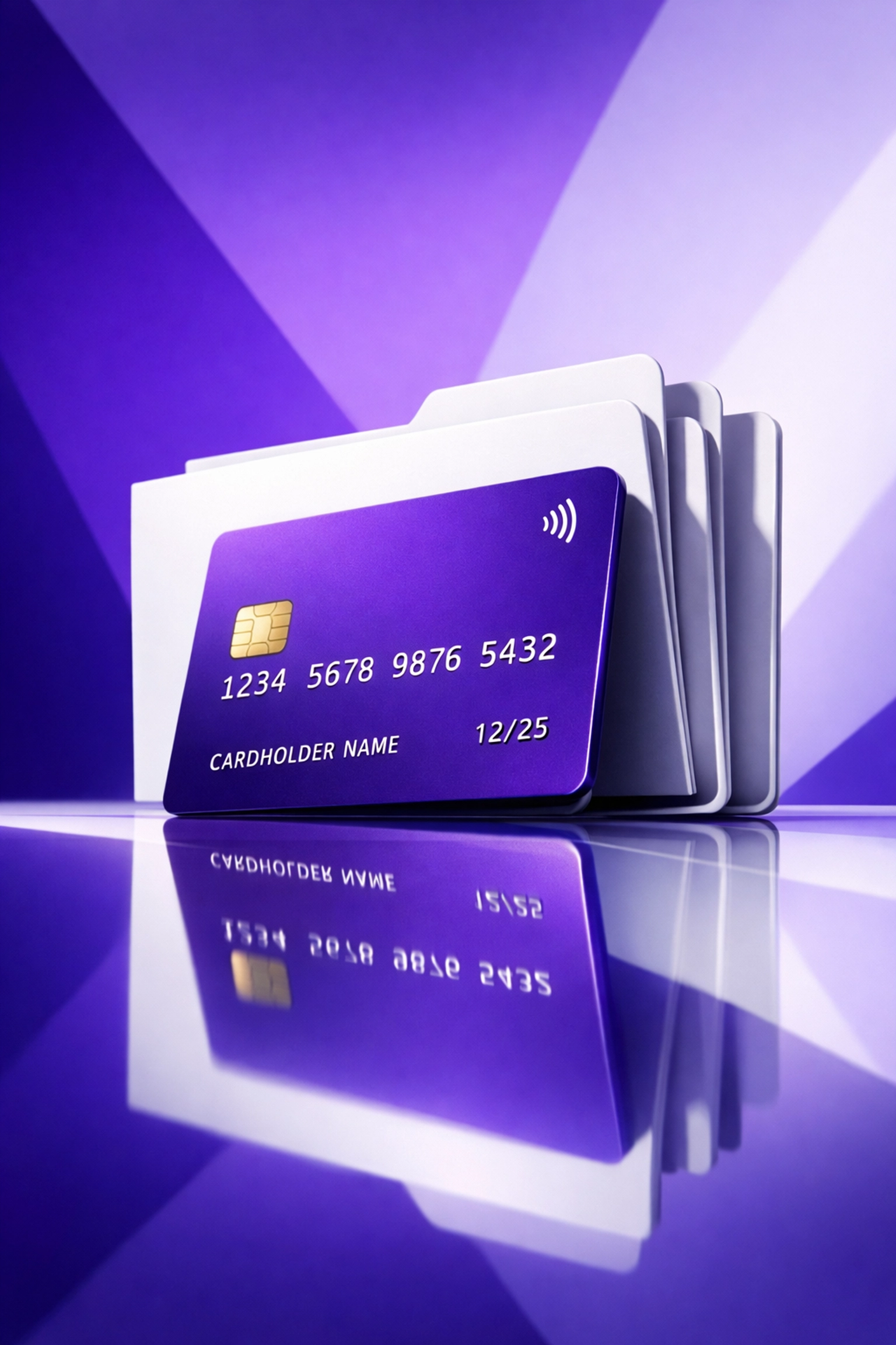 Business credit card and organized files representing professional payroll and ledger management.