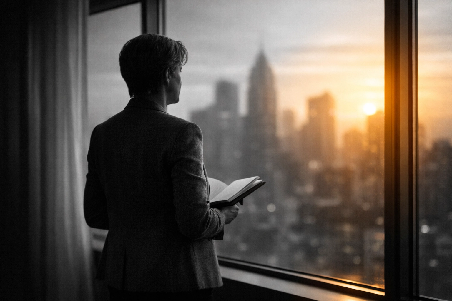 Mission-driven leader contemplating long-term strategic vision and organizational impact