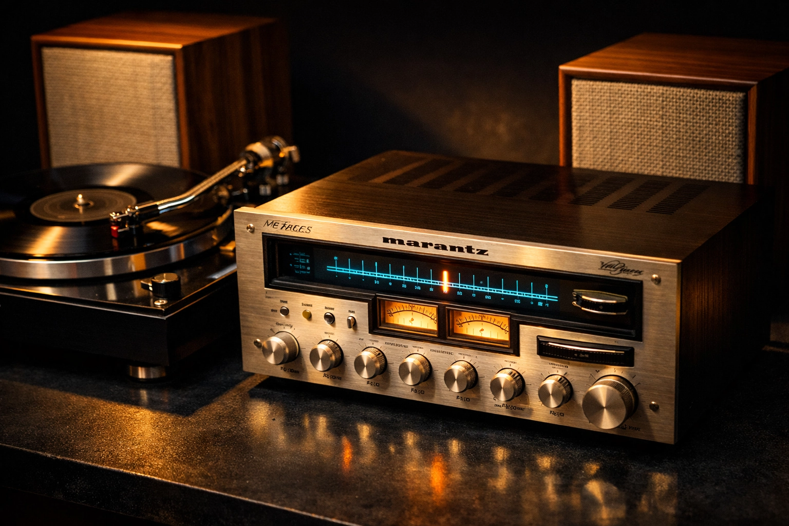 Vintage Marantz receiver and turntable - hot items at Columbus estate auctions