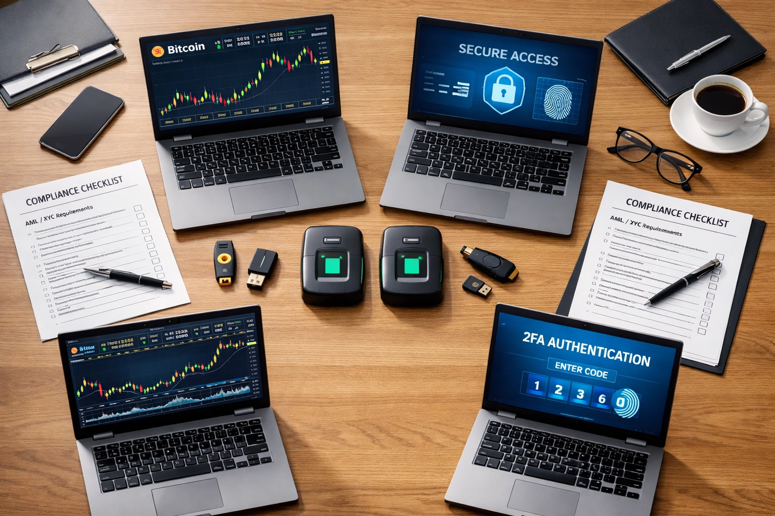 Cryptocurrency compliance protocols and security documents for institutional investors