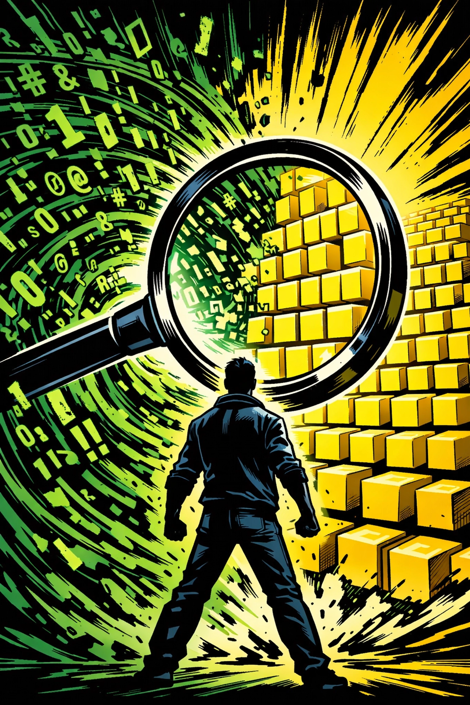 Business owner using AI data analysis tools to organize chaotic spreadsheets into structured business data.