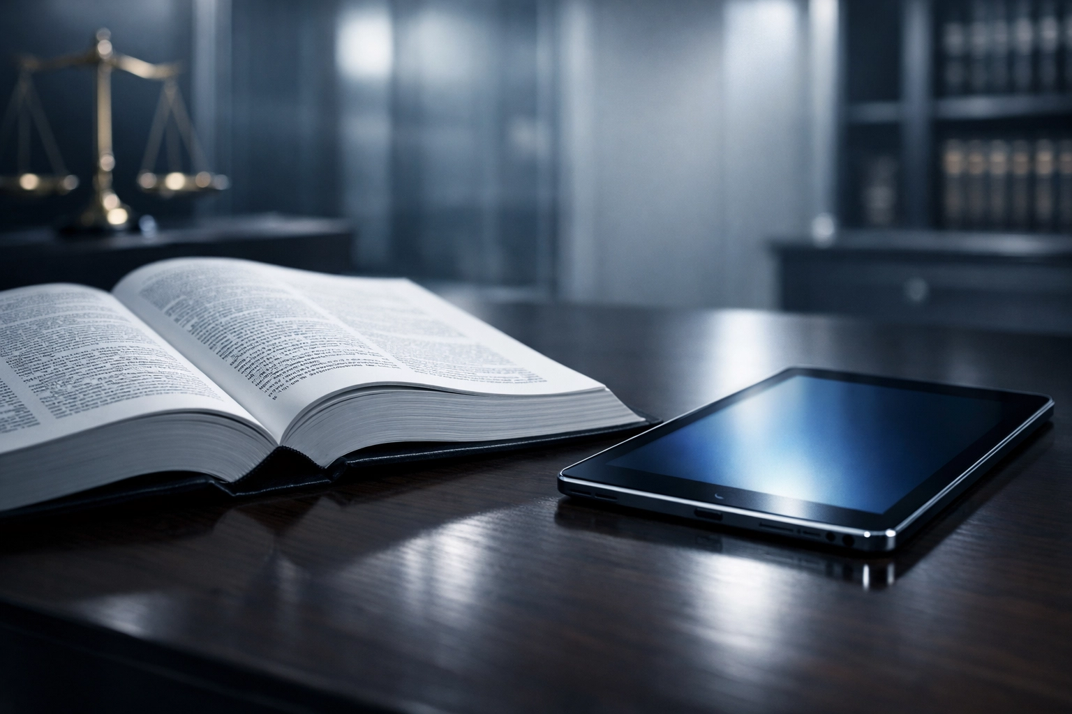 Professional legal research desk with law books, representing Coastal Virginia Law’s specialized DUI defense expertise.