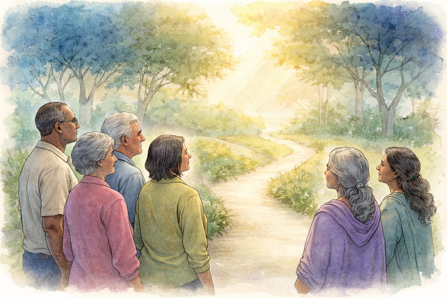 Wata ƙungiyar manya daban-daban a Garden Crossroads tana tunanin wani sabon manufa a lokacin da babu gida.