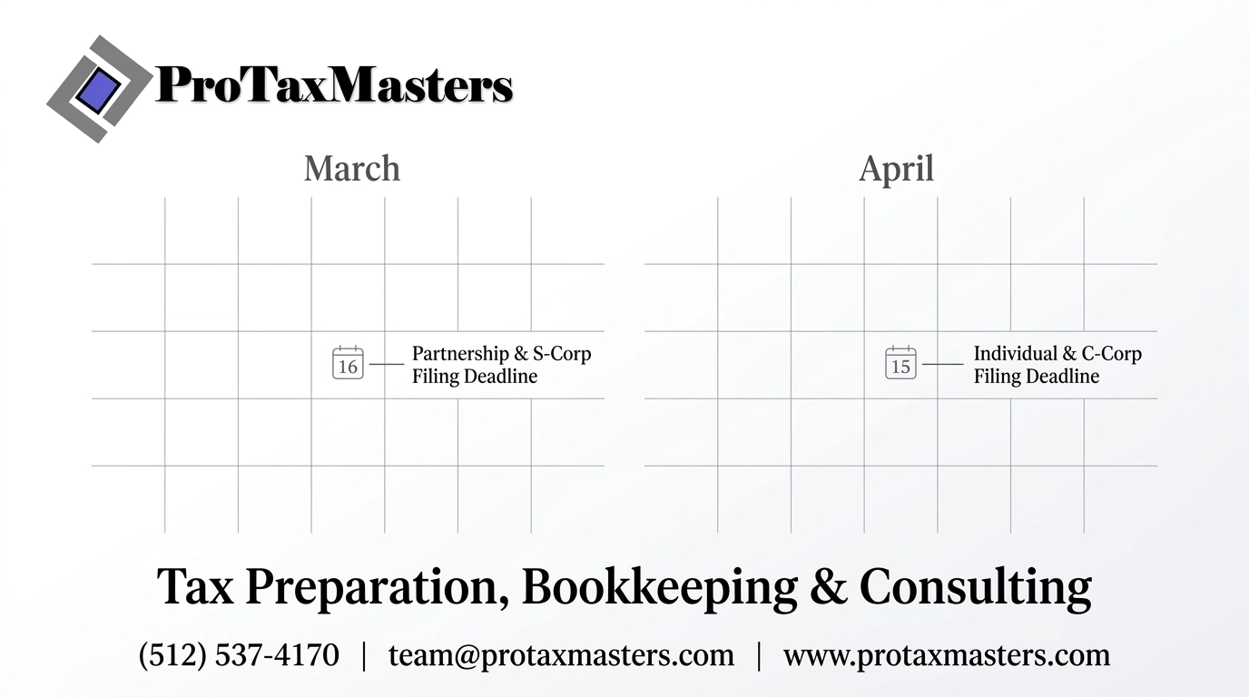2026 Tax Filing Deadlines