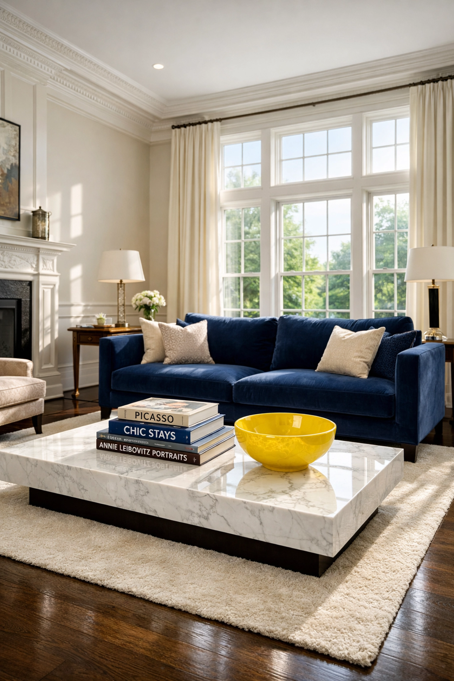 Freshly cleaned Wellesley living room with dust-free surfaces and polished floors after a deep clean.