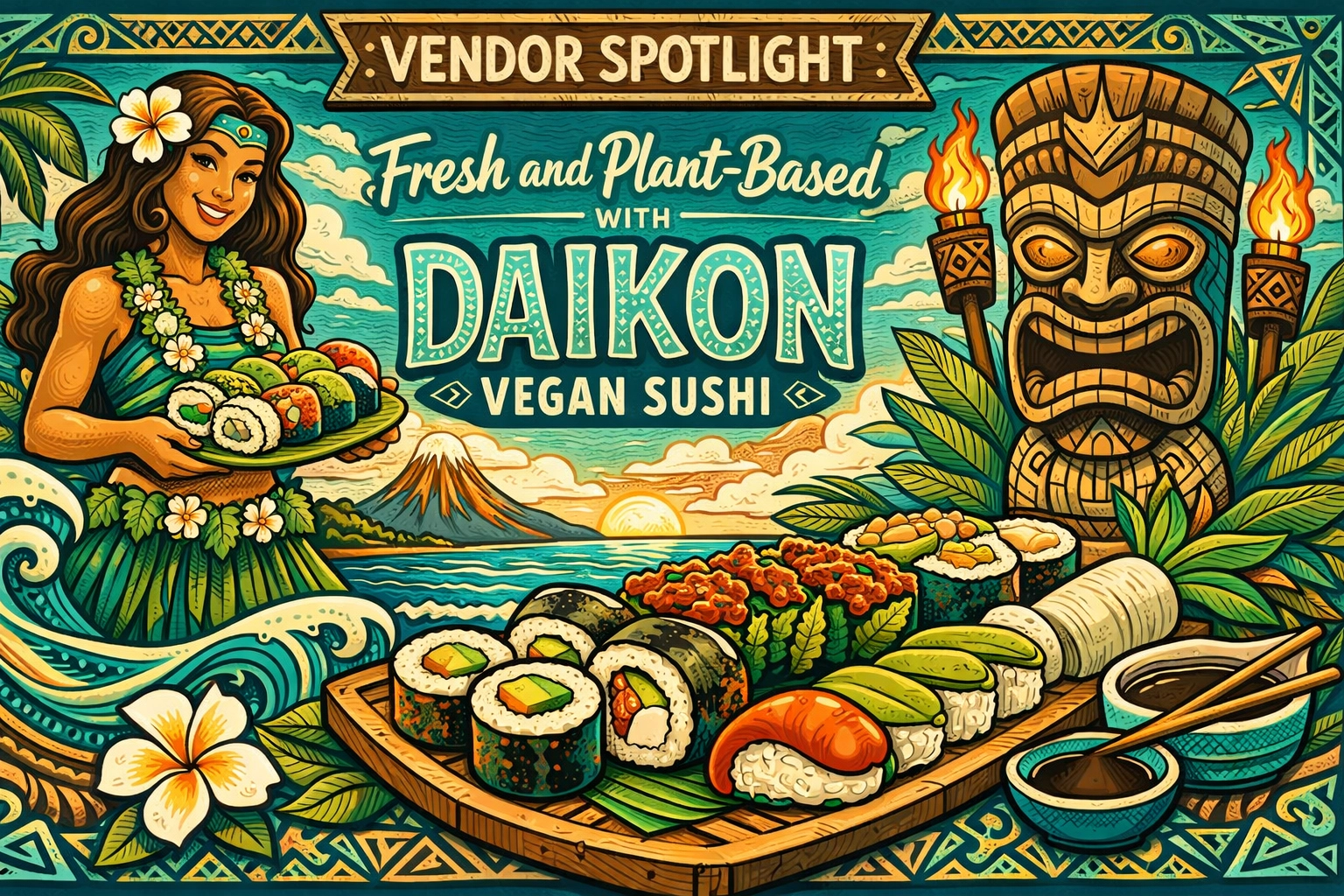 [HERO] Vendor Spotlight: Fresh and Plant-Based with Daikon Vegan Sushi
