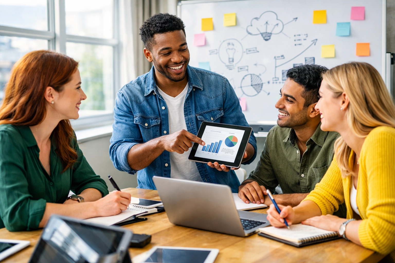 Workforce training session with participants conducting skill assessments and collaborative learning