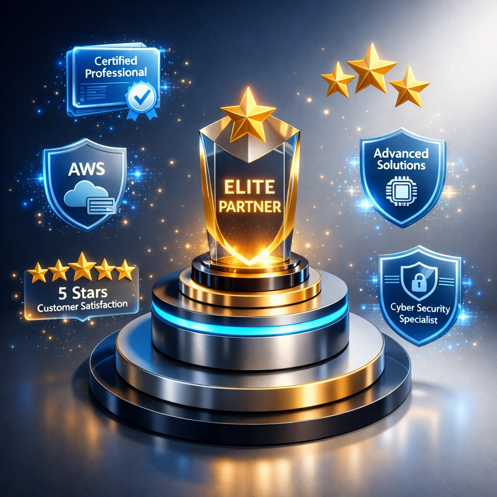 ServiceNow Elite partner certifications and technical competency credentials display