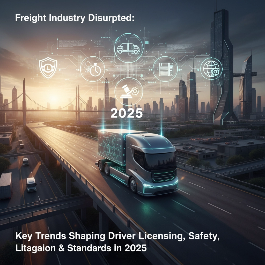 Freight Industry Disrupted: Key Trends Shaping Driver Licensing, Safety, Litigation &amp; Standards in 2025
