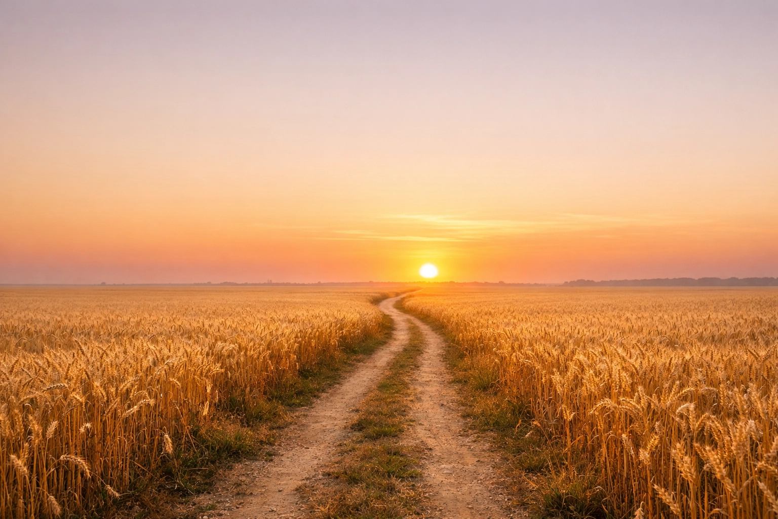 A winding path through a wheat field at sunrise, symbolizing the journey of faith deconstruction.