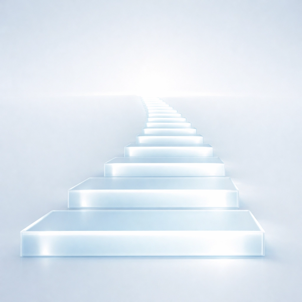 A clear illuminated path to the horizon showing a fast and streamlined business funding process.