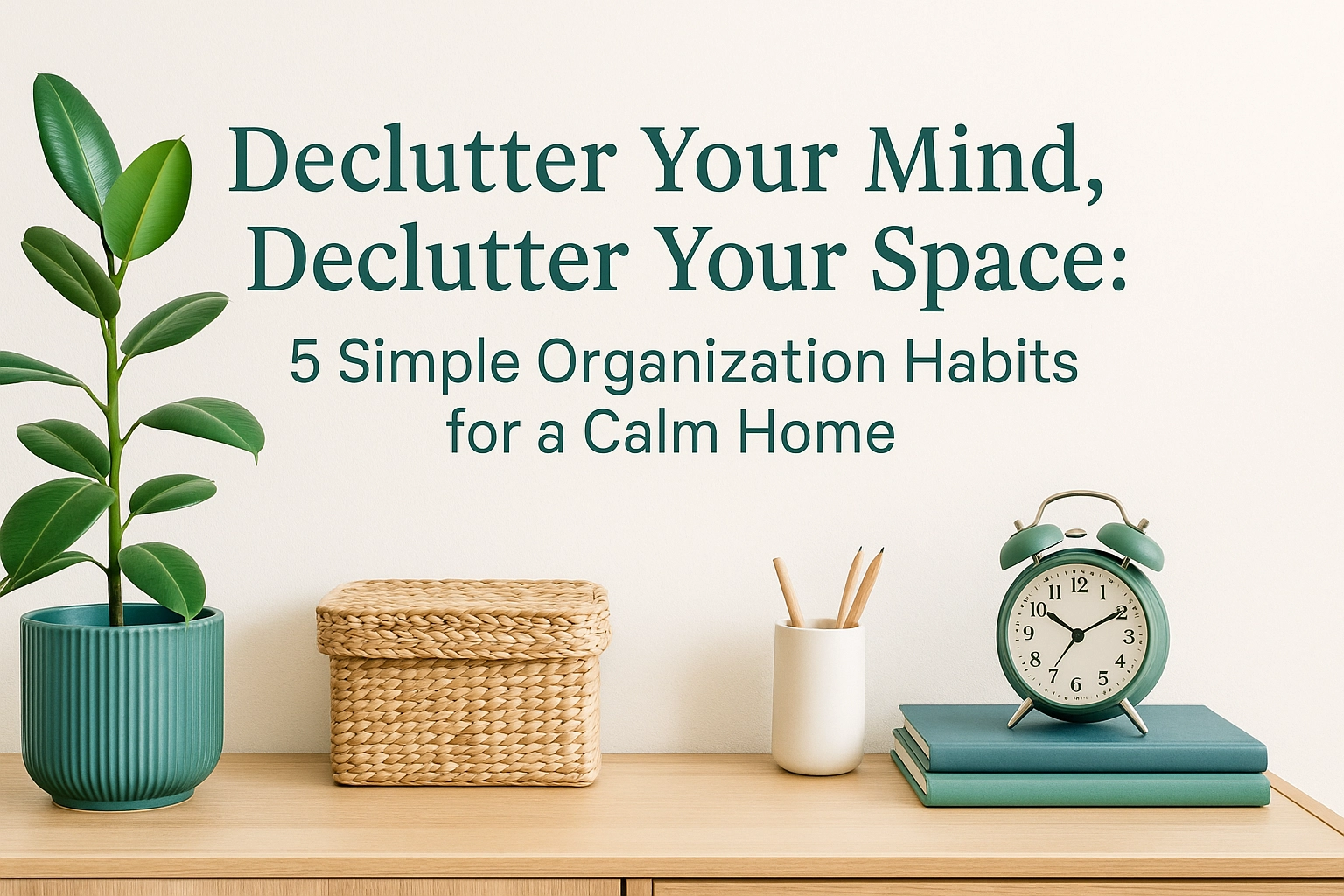 Declutter Your Mind, Declutter Your Space: 5 Simple Organization Habits for a Calm Home