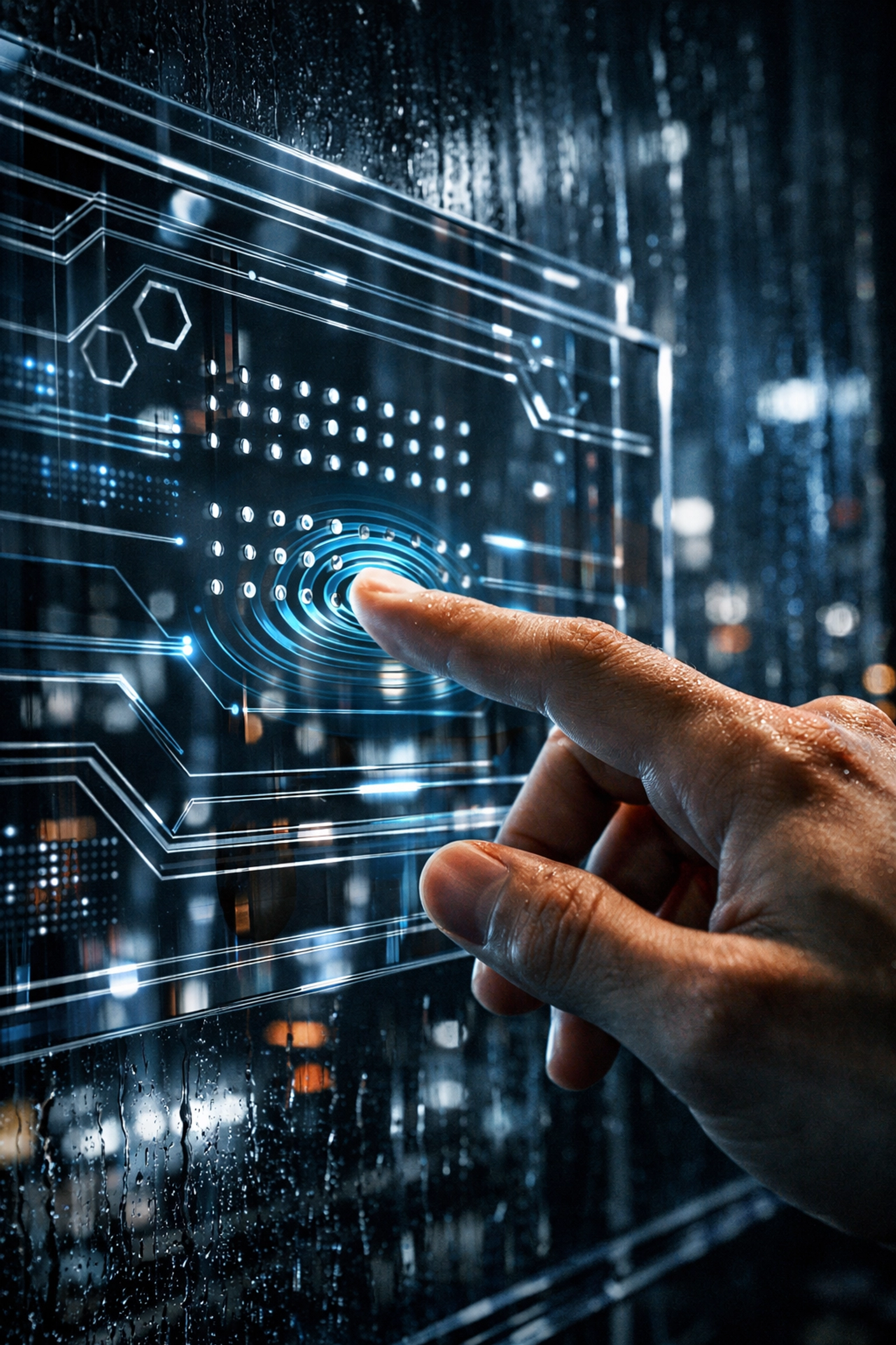 A hand interacting with an accessible digital interface illustrating inclusive website redesign services.
