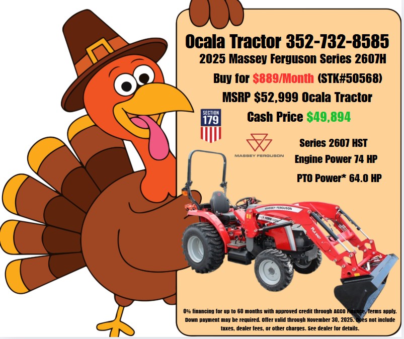 Thanksgiving-themed Massey Ferguson 2607H Promotion