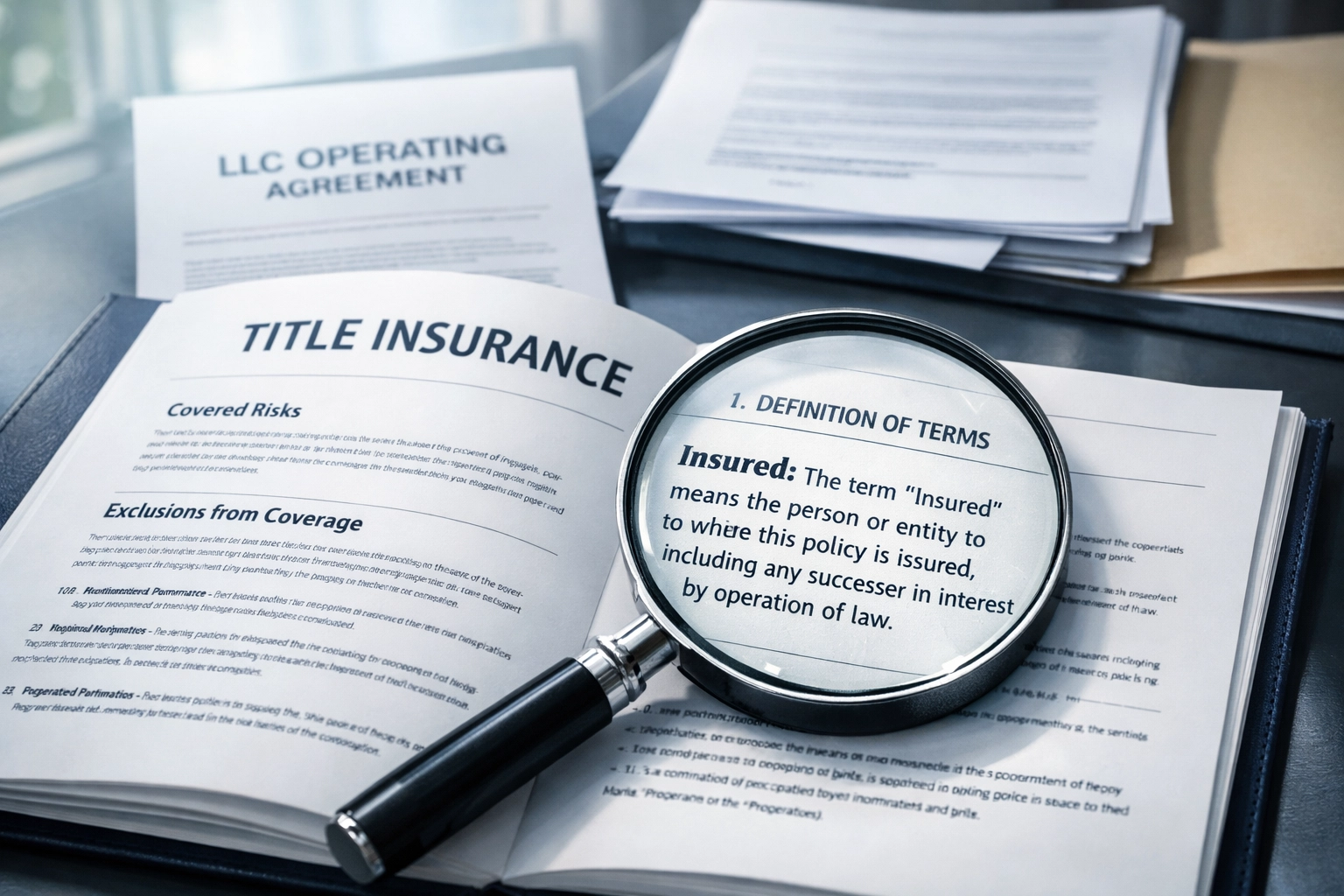 Reviewing title insurance policy coverage before deeding property to LLC
