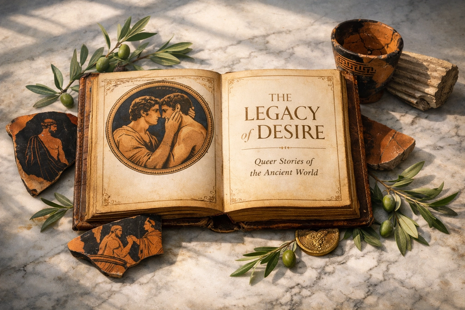 Classic LGBTQ+ literature with Greek heritage symbolizing Middlesex literary importance