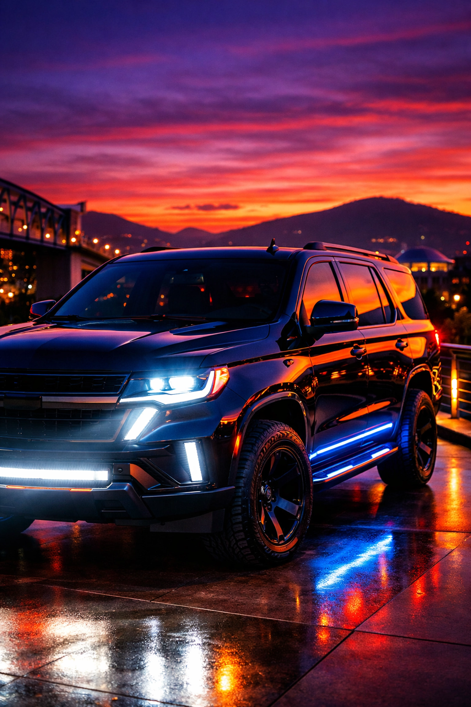 Fully customized vehicle with tinted windows, LED lighting and upgrades in Chattanooga