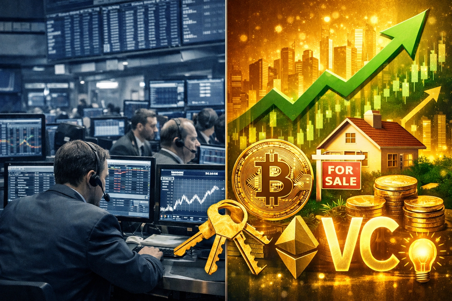 Traditional stock market versus alternative investment returns for accredited investors