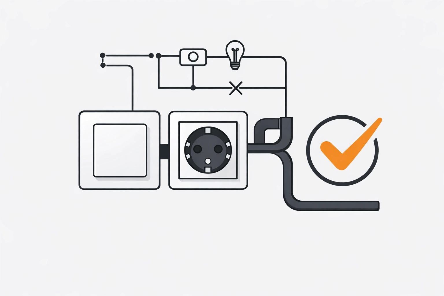 Professionelle Elektroinstallation Lichtschalter durch Elektriker Wien