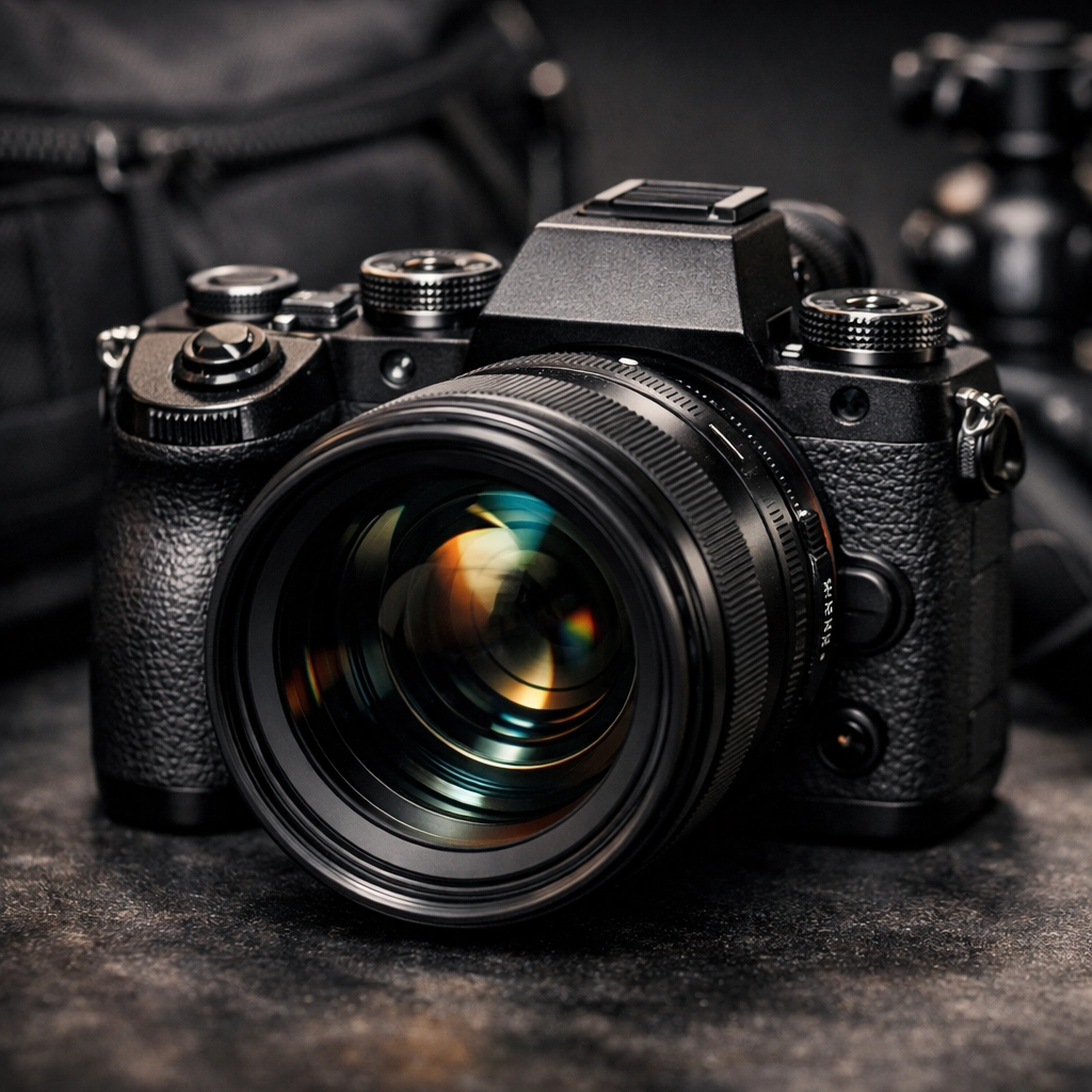 The Ultimate Guide to Proshoot.io: Everything You Need to Succeed in 2026 4 Close-up of professional mirrorless camera gear for photographers using Proshoot.io in 2026.