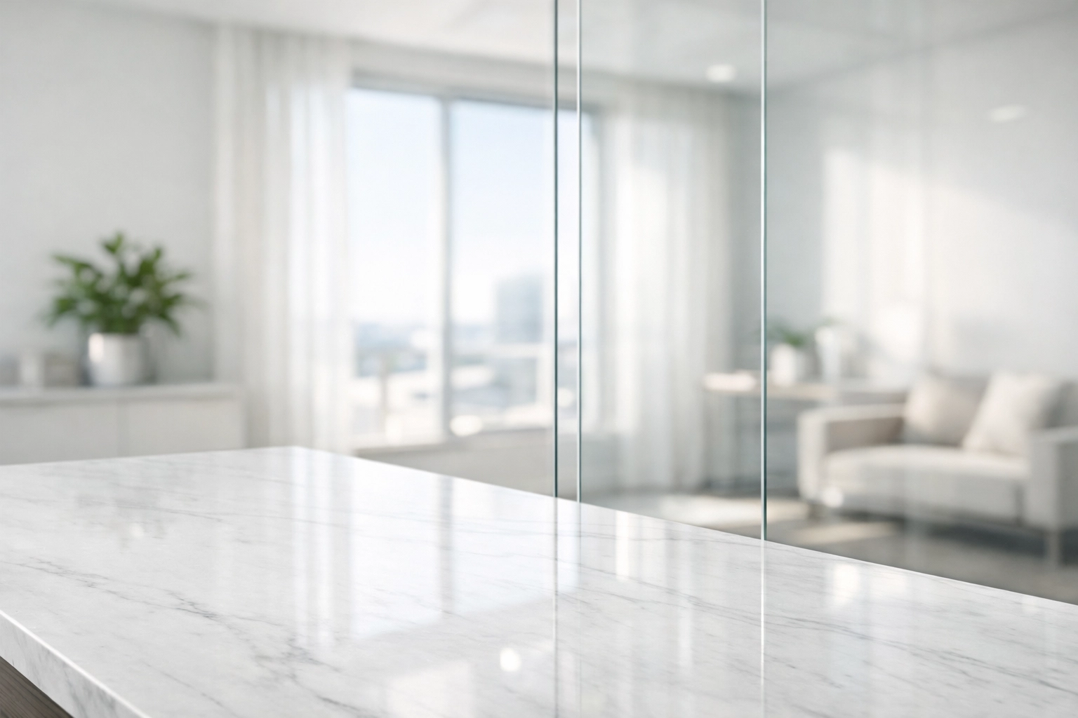 Pristine modern office interior showing the high standards of reliable Midwest property cleaning services.