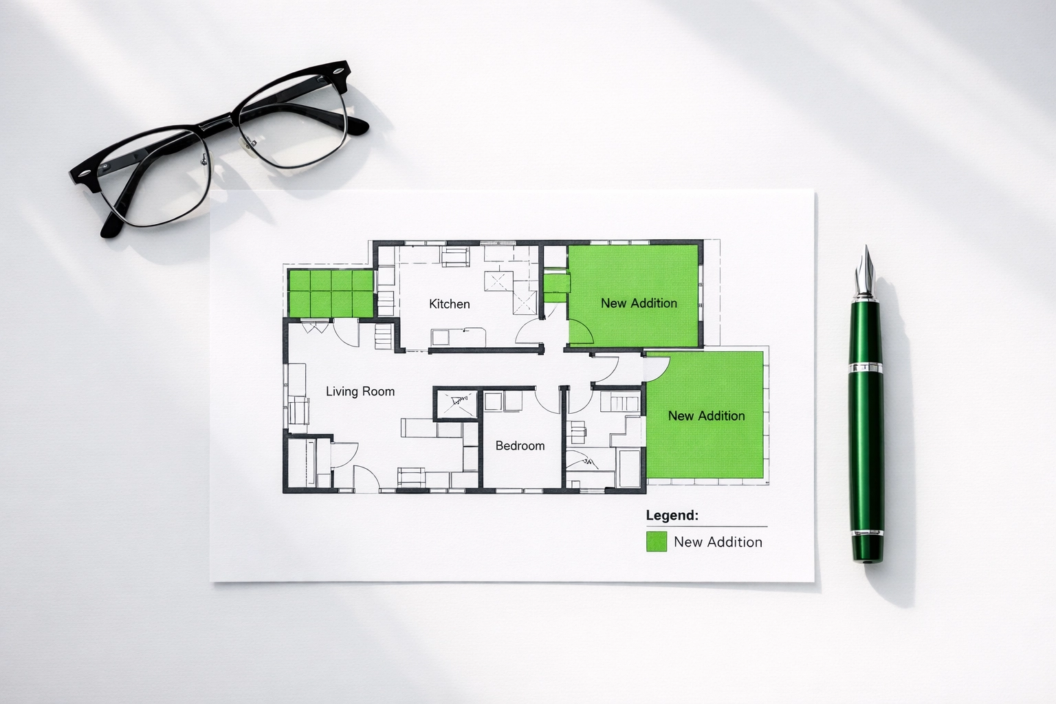 Architectural floor plans and tools for planning a successful BRRRR method real estate project in Ohio.