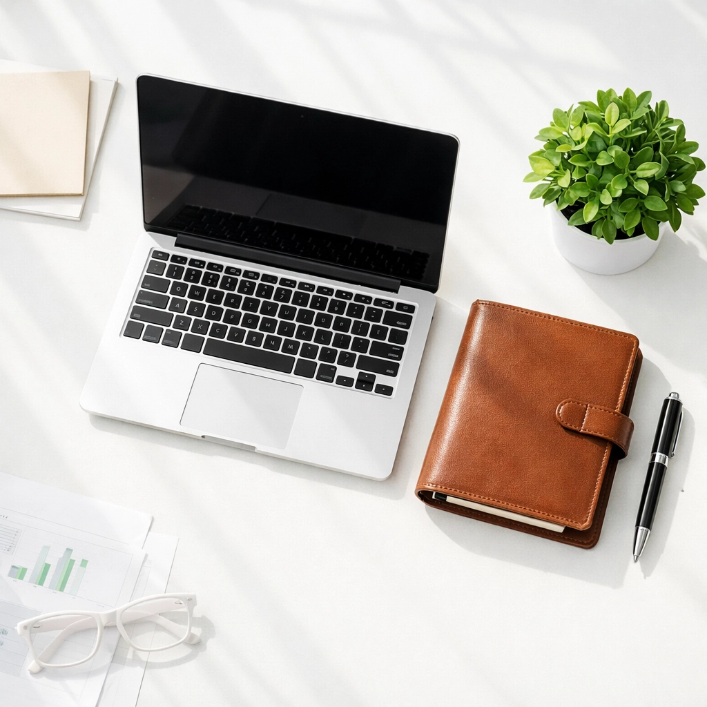 An organized workspace symbolizing financial clarity and a modernized back office for startup success.
