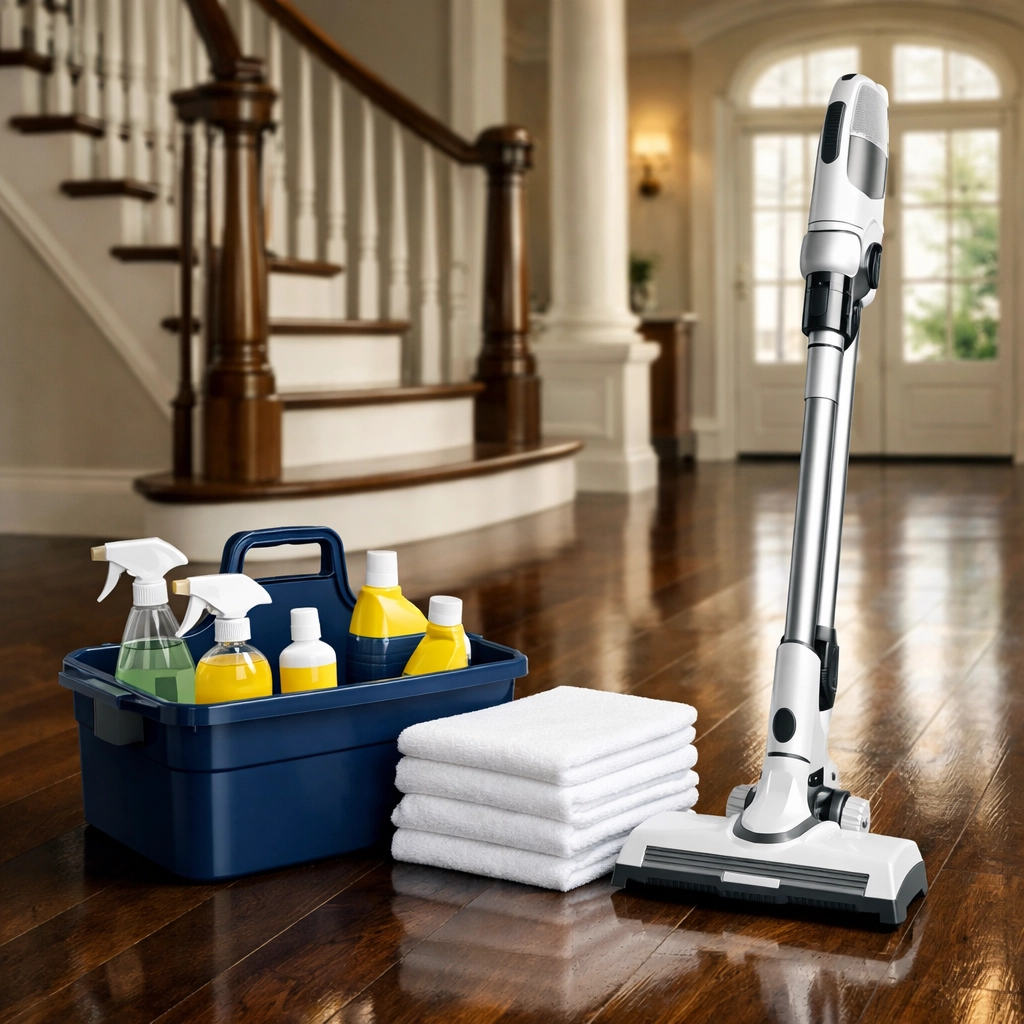 Professional cleaning equipment and eco-friendly supplies for house cleaning Northborough.