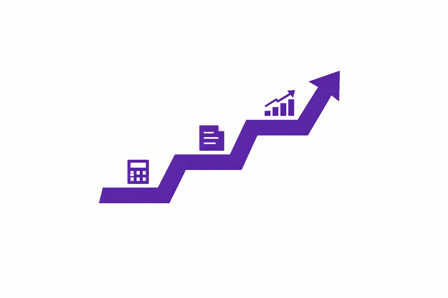 Business growth visualization with bookkeeping services supporting scalability