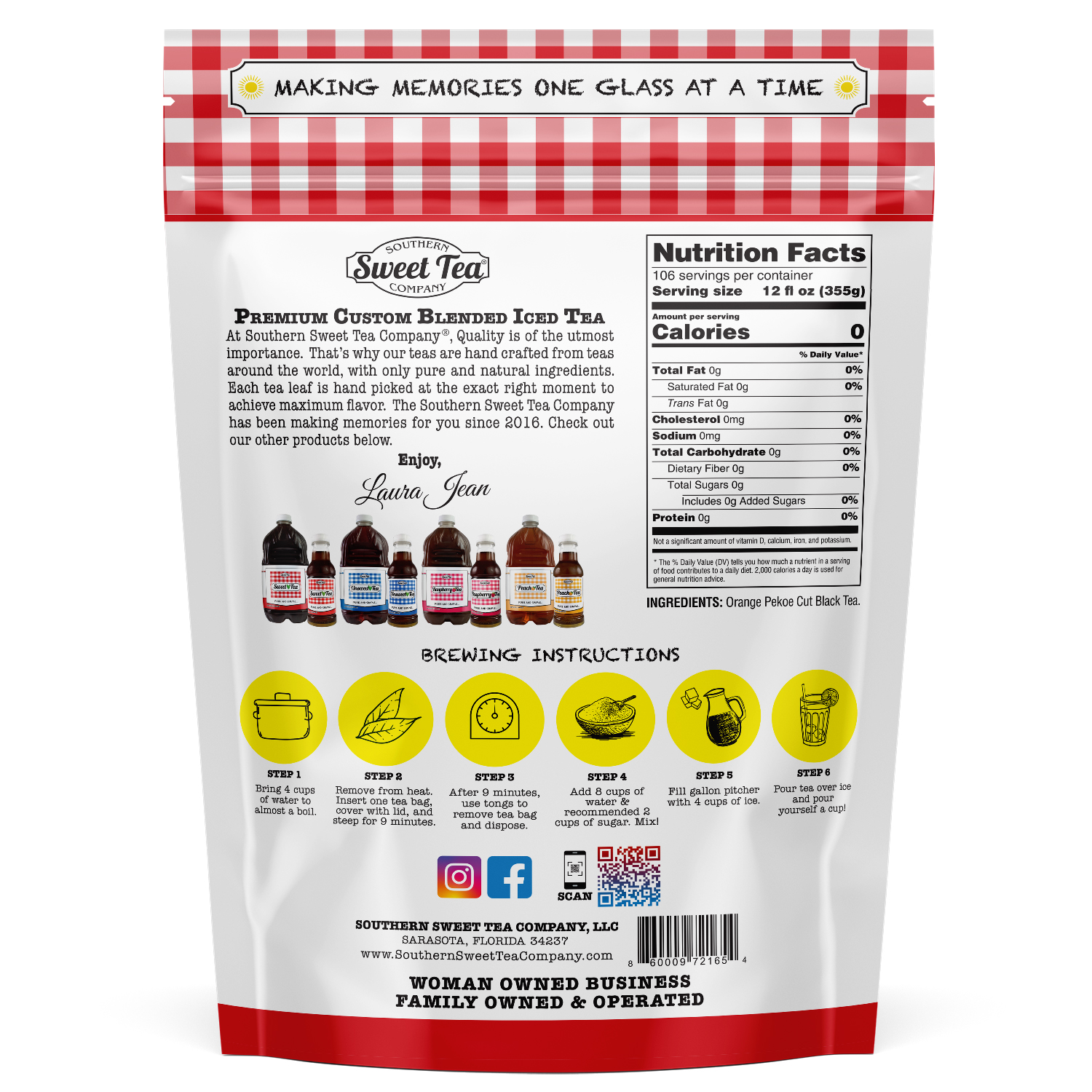 Southern Sweet Tea Company Brand Bag