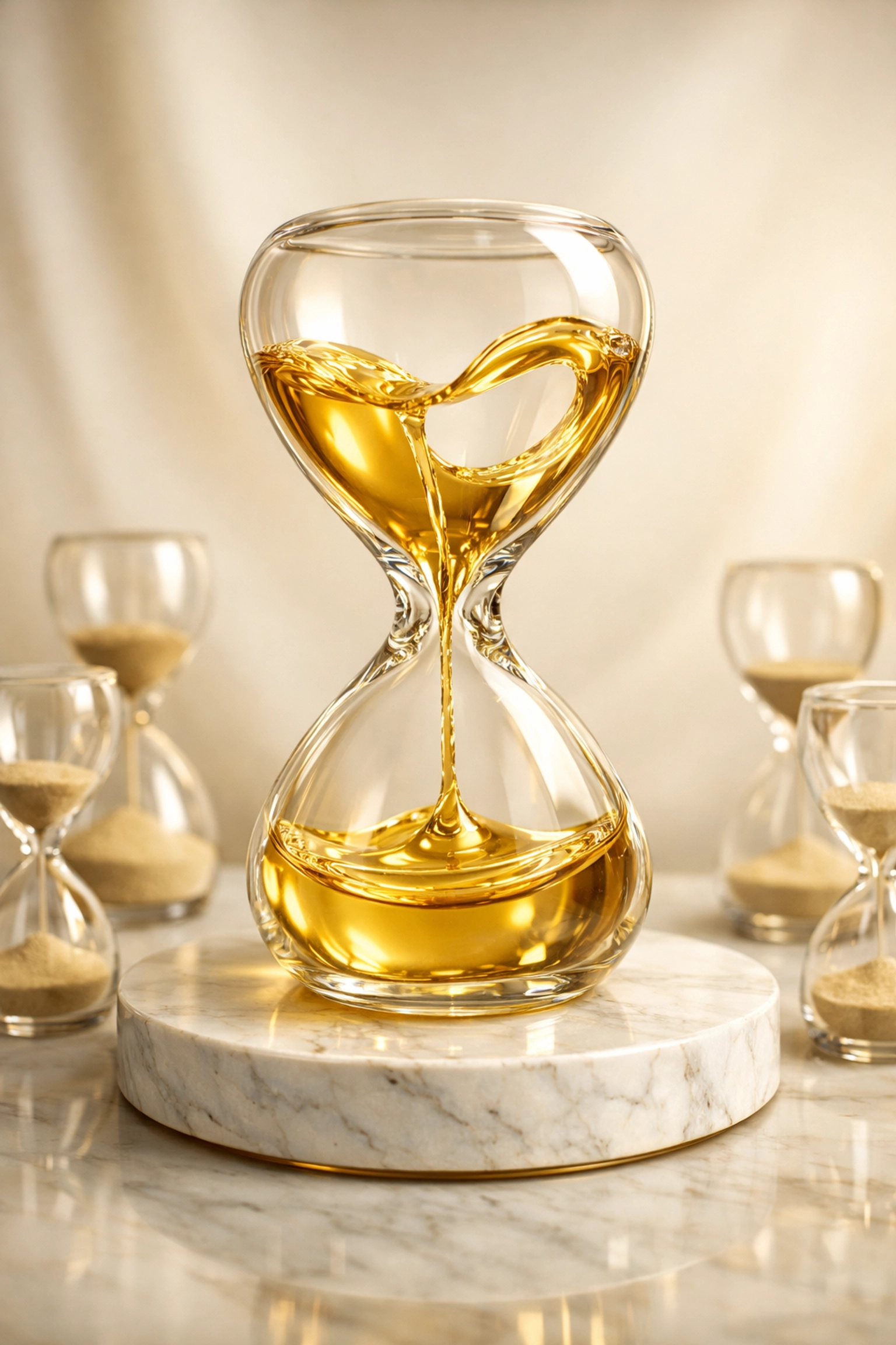 Hourglass symbolizing private equity liquidity and patience needed for successful exit strategies