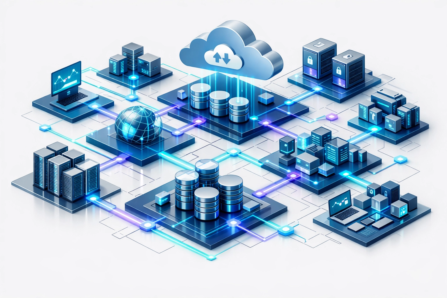 ServiceNow IT infrastructure mapping showing interconnected services and asset dependencies