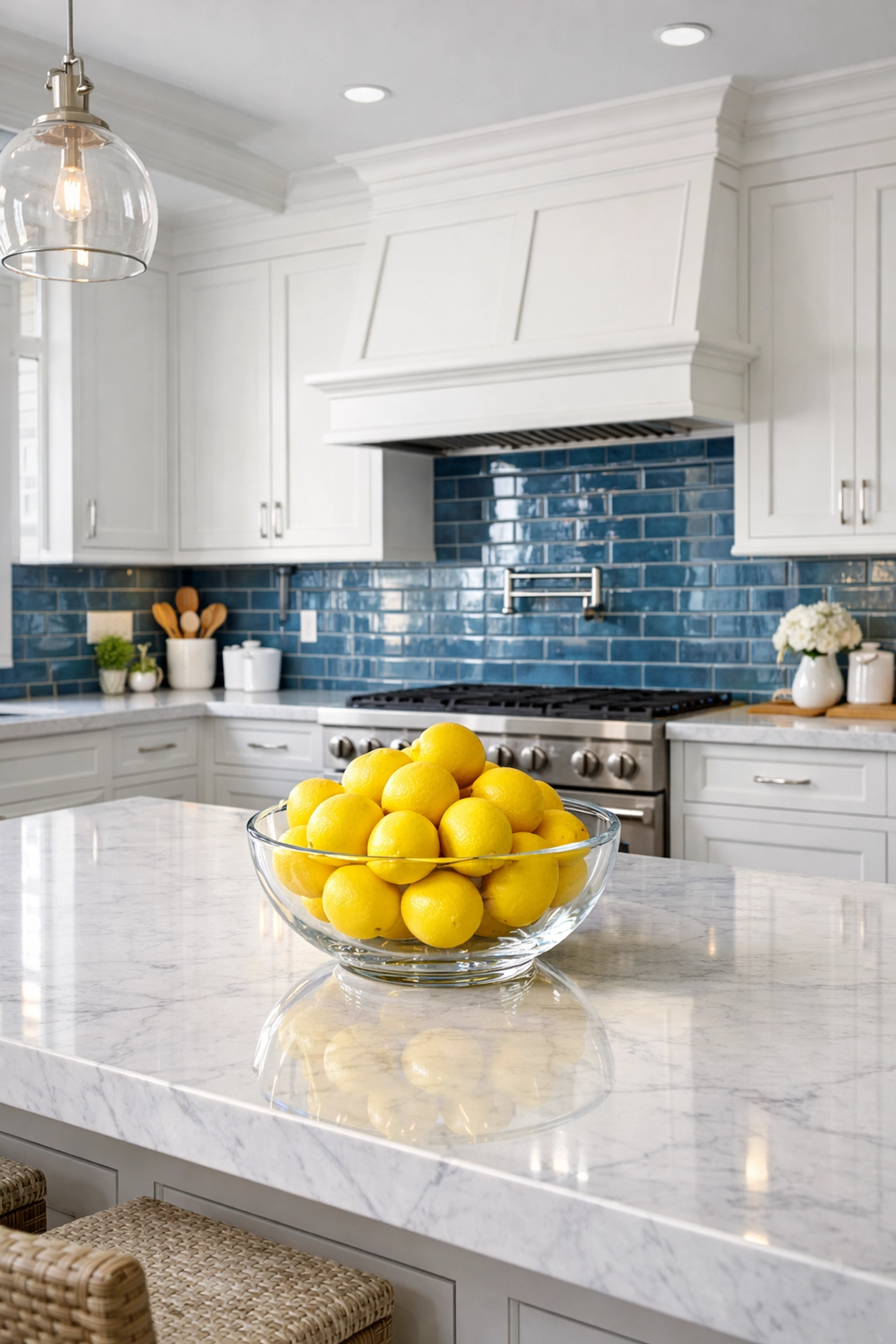 Sanitized modern kitchen in Yarmouth Port after a bi weekly house cleaning visit.