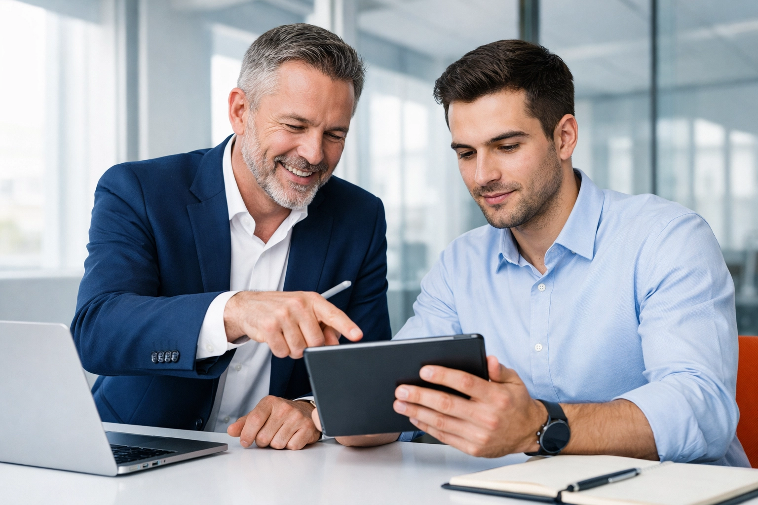 Training an employee on business systems to ensure smooth operations and owner independence.