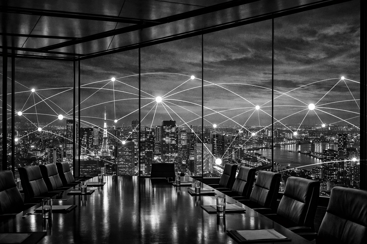 Global city network view symbolizing Heir Mixleplix’s UMG-powered music distribution infrastructure.