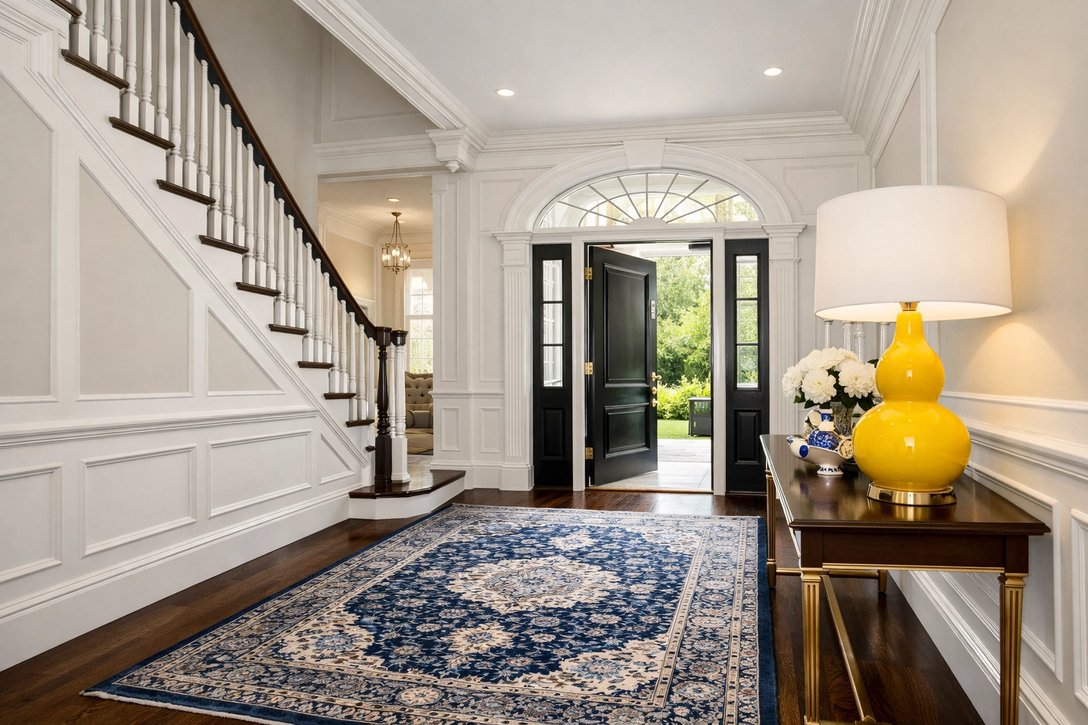 Immaculate entryway of a Shirley MA home demonstrating ninja-level professional house cleaning.