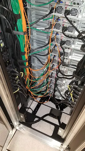 Neatly Organized Network Rack