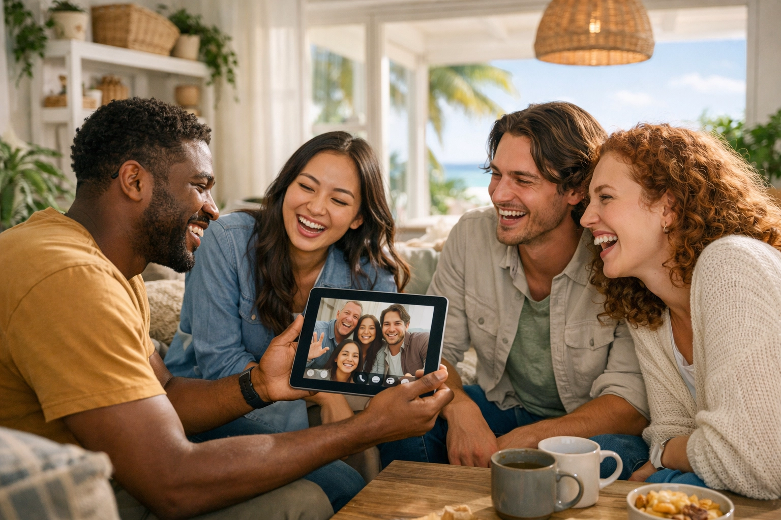 A diverse group connecting through online fellowship with Boundless Online Church, a ministry of FA Memphis.